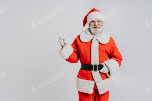 Preview: Santa Claus portrait, Christmas and newyear festive days concepts