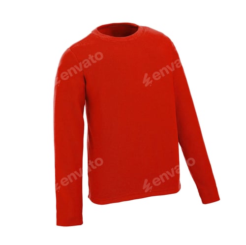Preview: Red, long sleeve sweatshirt