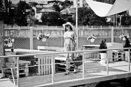 Preview: Portrait of a beautiful girl wearing swimsuit