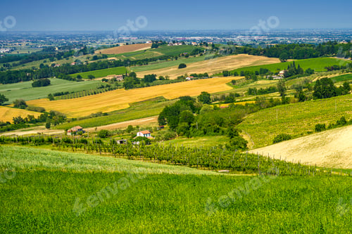 Preview: Panoramic view from Bertinoro, Emilia-Romagna, Italy