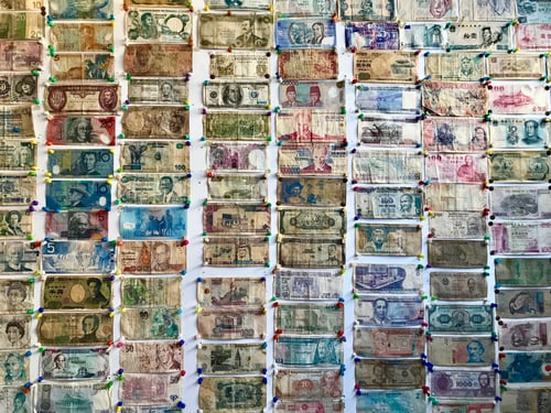 Preview: Wall of money from all over the world. Collection Tonythetigersson Tony Andrews Photography