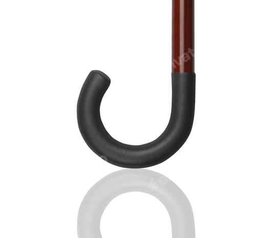 Preview: Close Up of an Umbrella Handle on White