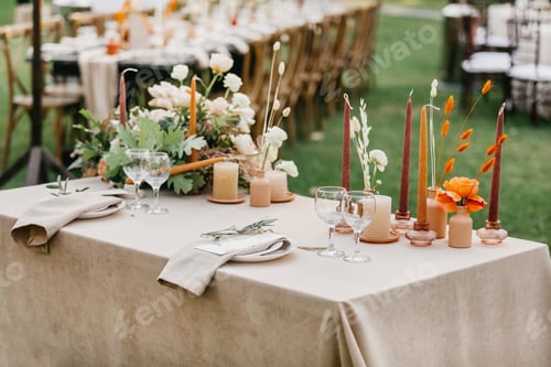 Preview: Boho, rustic, modern table design for newlyweds