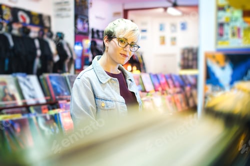 Preview: Client Buying Vinyl LP In Records Store