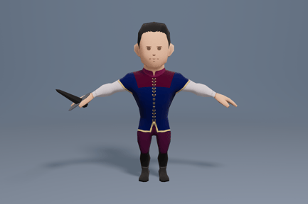Preview: Medieval character volunteer soldier 3