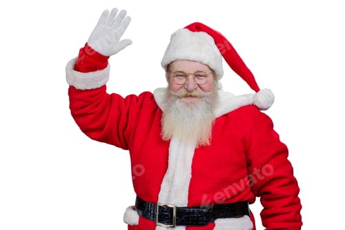 Preview: Santa Claus smiling and waving.
