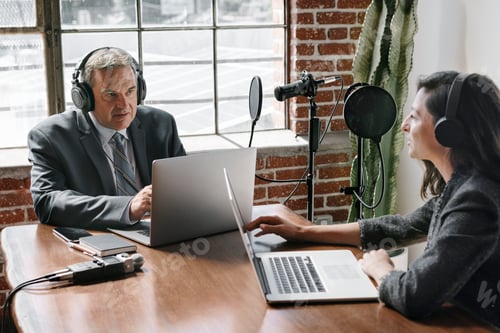 Preview: Business podcast recording