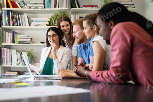 Preview: Creative business people working on business project