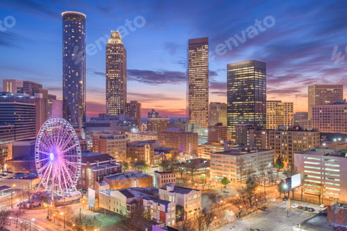 Preview: Atlanta, Georgia, USA Dawn Skyline
