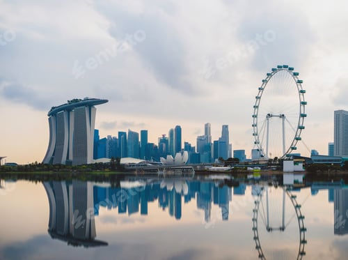 Preview: Marina Bay area in Singapore city.
