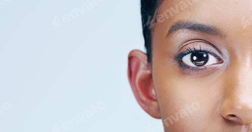 Preview: Were finally seeing eye to eye. Closeup beauty shot of a young womans eye.