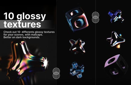 10 Textures for Dark Background