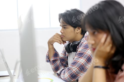 Preview: Students Working In Computer Room