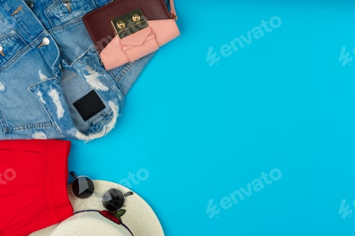 Preview: Stylish Flat Lay of Apparel and Accessories