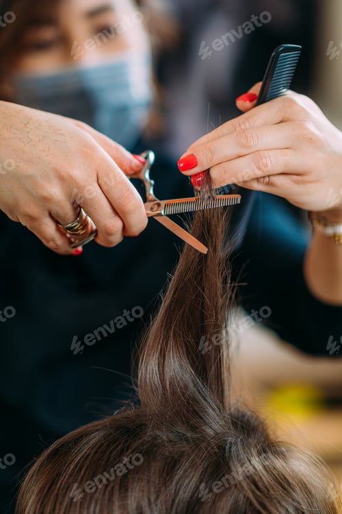 Preview: Close-Up of A Hairdresser's Hands
