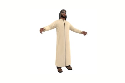 Preview: Figure man in robe with outstretched arms