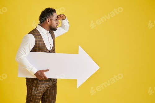Preview: Entrepreneur Holding Paper Arrow
