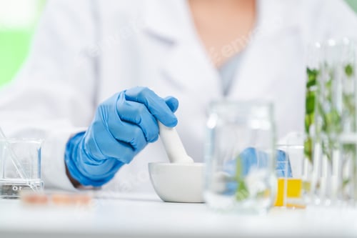 Preview: researcher working in laboratory for medicals science research using scientific equipment technology