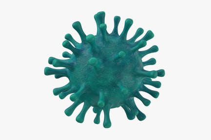 Preview: Virus, Green Sphere with Irregular Protrusions