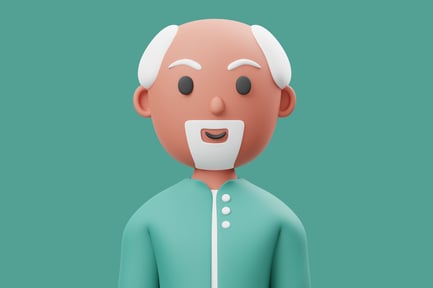 Preview: Older Man in a Teal Shirt