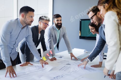 Preview: Business people conference in modern office
