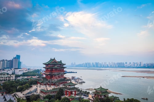Preview: the tengwang pavilion in early morning