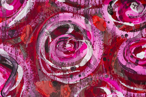 Preview: Macro detail of grunge watercolor painted floral background