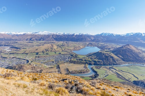Preview: View over Queenstown Suburbs in New Zealand
