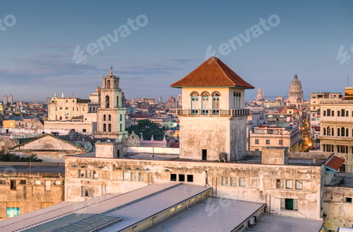 Preview: Havana, Cuba downtown skyline from the port