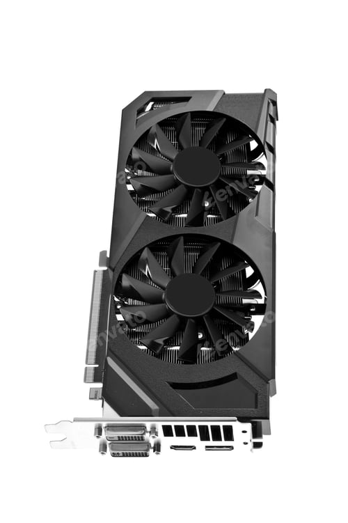 Preview: video card isolated on white