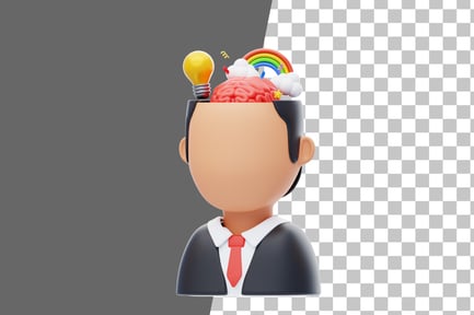 Preview: Creative Thinking 3D Icon