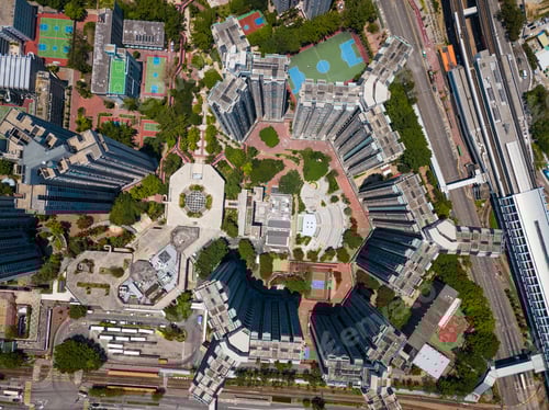 Preview: Aerial of Hong Kong city