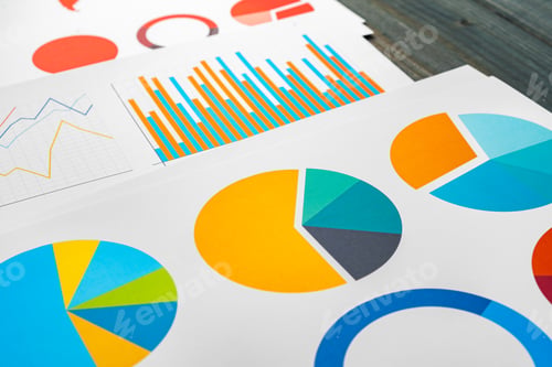 Preview: Close up of business graph analysis document