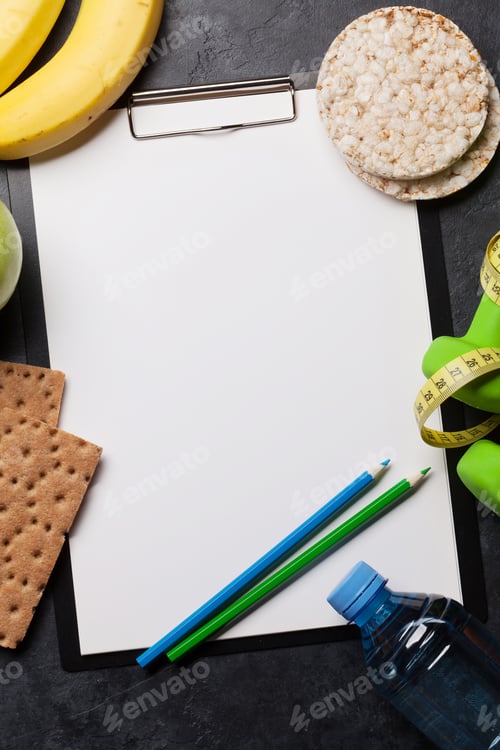 Preview: Fitness and healthy food concept