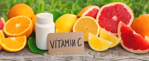 Preview: vitamin c and citrus. Selective focus.