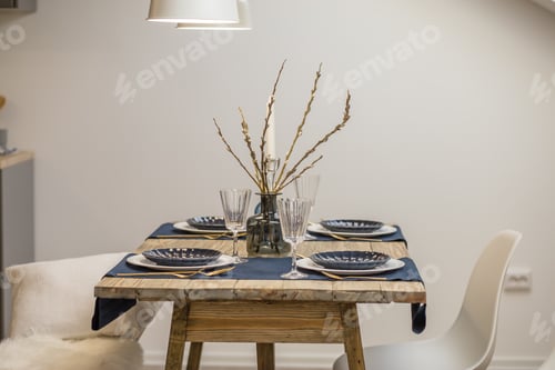 Preview: minimalistic table setting for the spring holiday