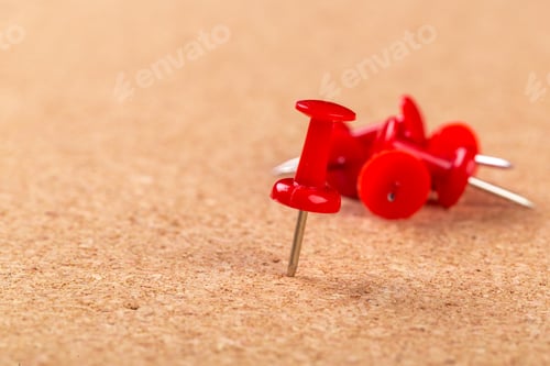 Preview: Pin board texture for background and colorful pins