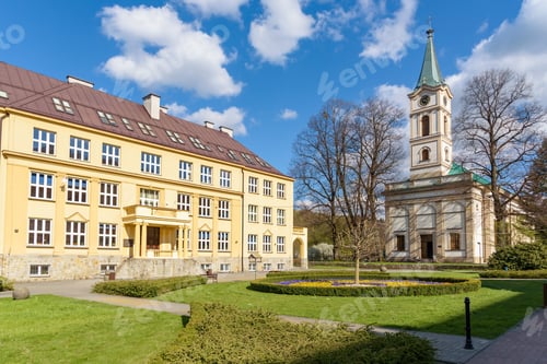 Preview: View of Hoff Square in Wisla in Poland