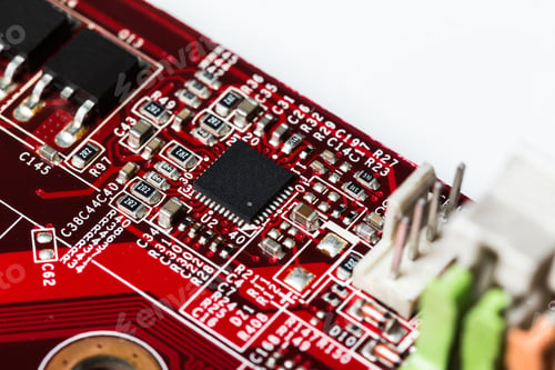 Preview: red computer chip