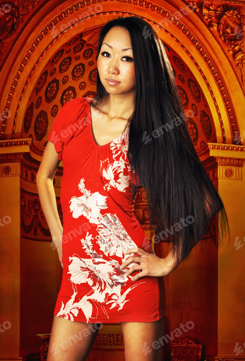 Preview: Portrait Of Woman Fashion Model