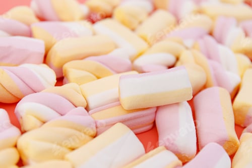 Preview: Colorful marshmallows background