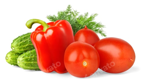 Preview: Isolated vegetables