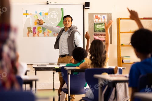 Preview: Teacher Explains Recycling to Students in Classroom