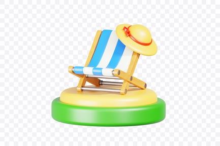 Preview: Folding Beach Chairs Pair