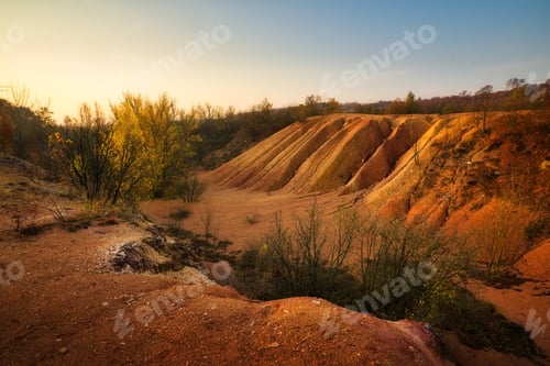 Preview: Abandoned open-pit bauxite mine