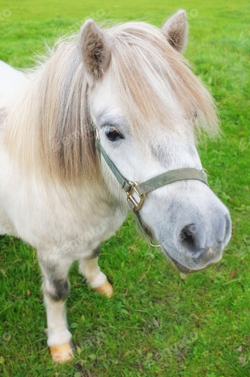Preview: A photo of pony in natural landscape