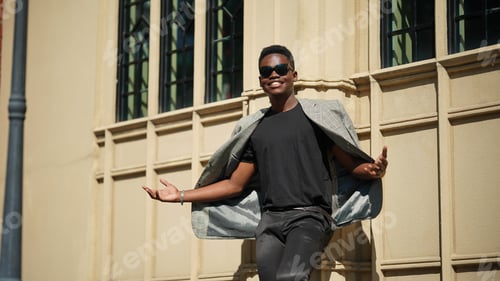 Preview: Portrait of a confident young black guy