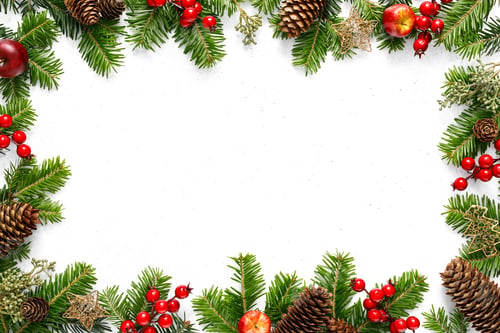 Preview: Christmas, Xmas, Noel or New Year background with winter festive Christmas holiday decoration