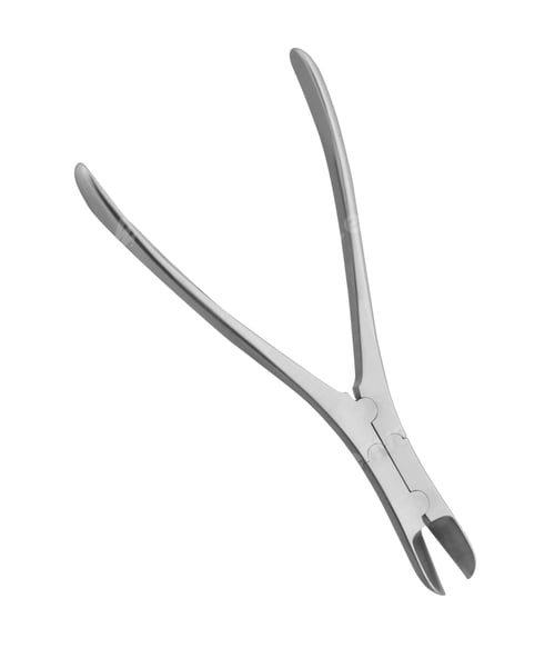 Preview: Silver Metal Pliers on White Background