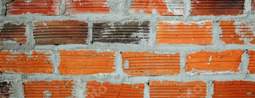 Preview: old red brick wall grunge background texture backdrop